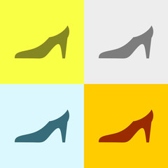 Icon Of Ladies Shoes. 