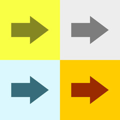 Icon Of Right Arrow. 