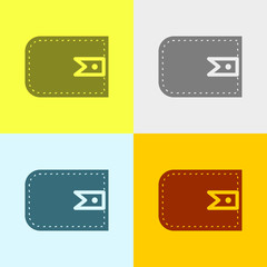 Fototapeta premium Icon Of Wallet. 
