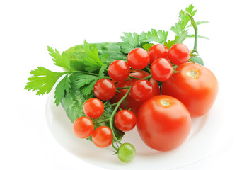 fresh vegetables isolated