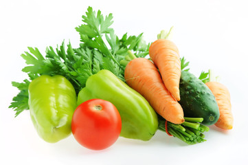 fresh vegetables isolated