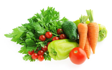 fresh vegetables isolated