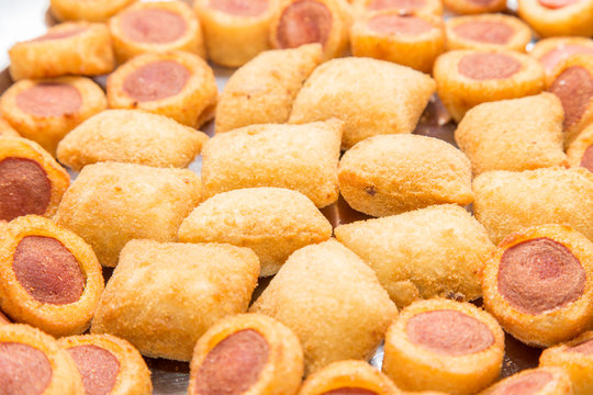Mix of brazilian fried snacks