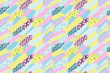 Retro vintage 80 Memphis style of fashion illustration.