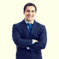 Portrait of happy smiling businessman