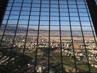 Aerial view from Milad tower, Tehran,Iran