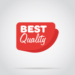 Badge isolated vector in flat design style. Colorful abstract badge or label. Best quality.