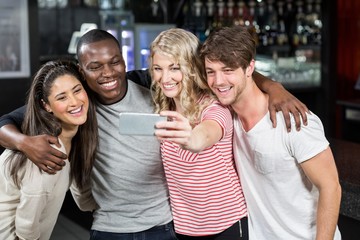 Friends taking a selfie