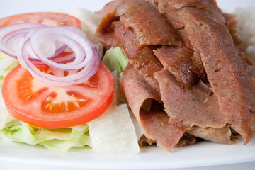 Shawarma on a plate