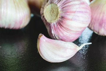 Garlic on the table.