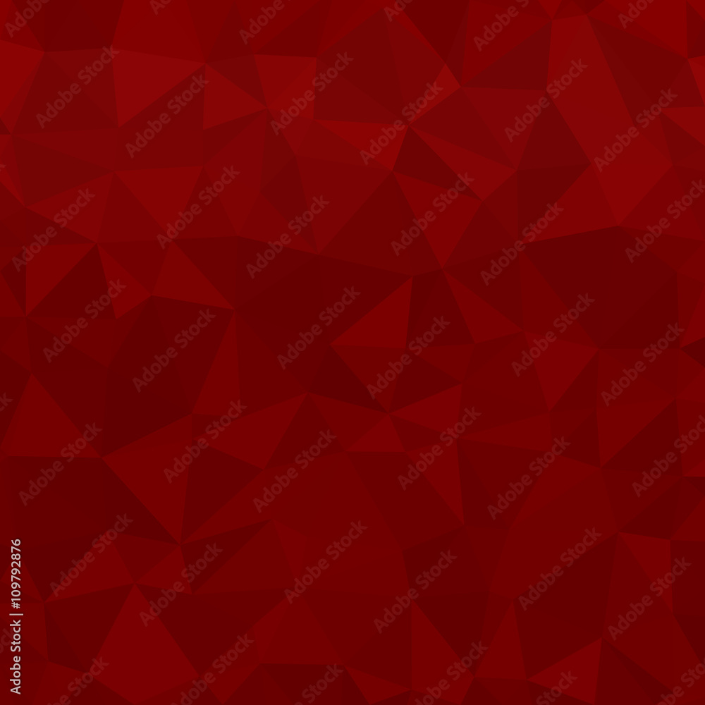 Poster red Polygonal Mosaic Paper Background pattern crystal