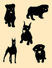 Black Dogs Silhouette