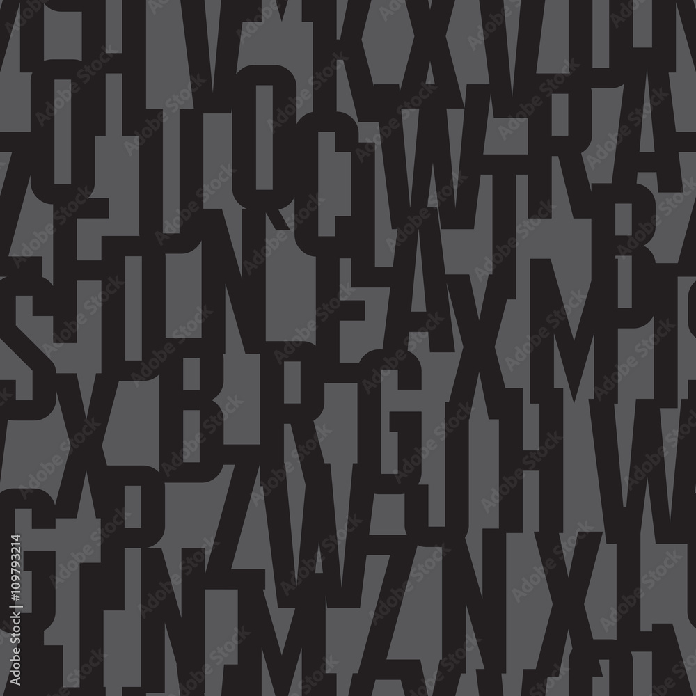 Aufkleber font background - seamless vector pattern. typography vector seamless background. lettering concept 