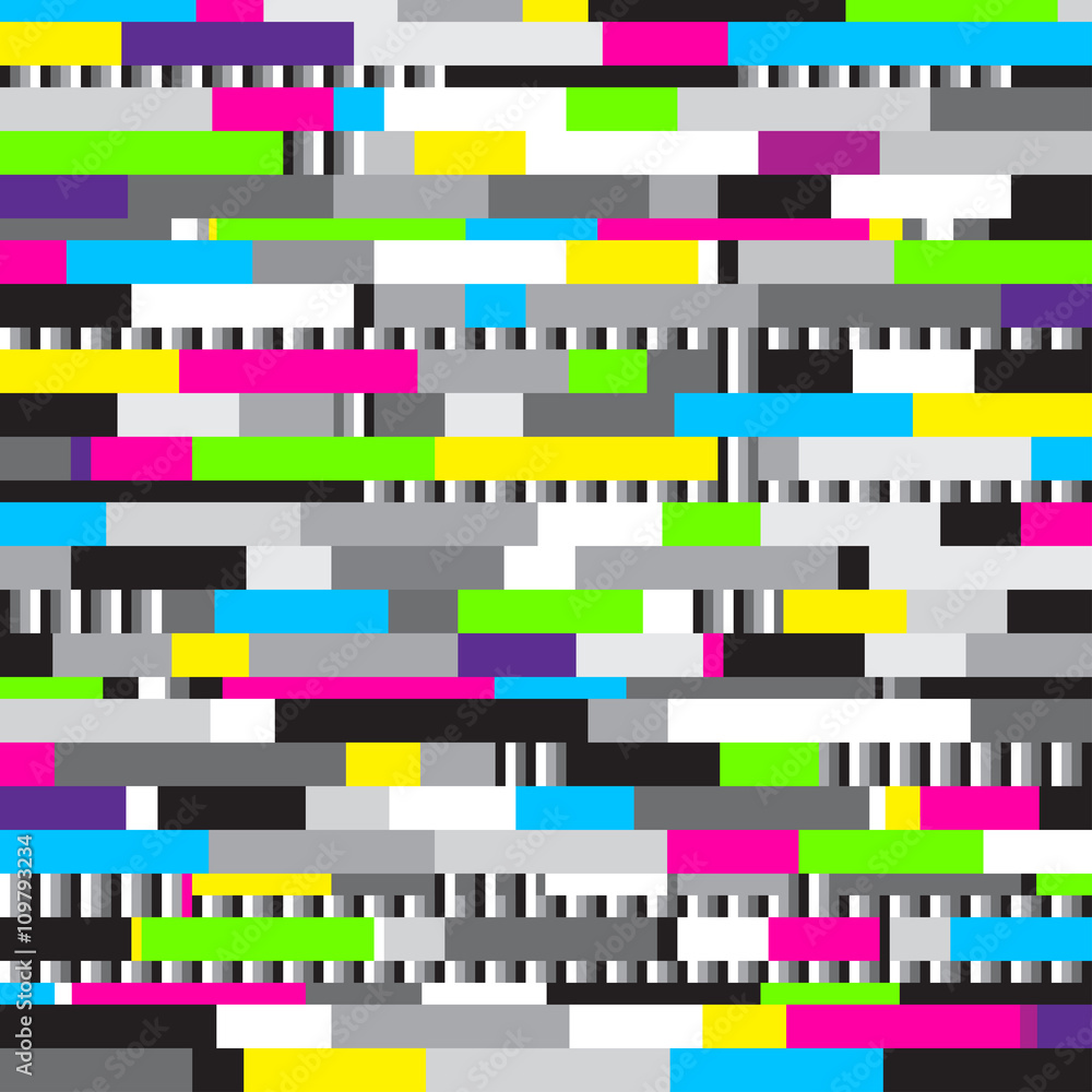 Aufkleber abstract background vector pattern in glitch style design. data error screen concept illustration.