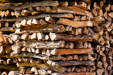 Village woodpile