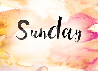 Sunday Concept Watercolor Theme