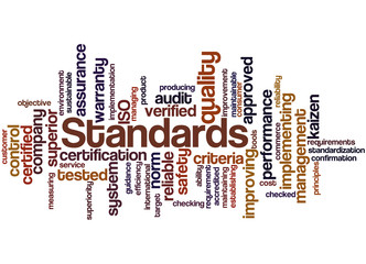 Standards, word cloud concept 2
