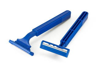 Shaving razors isolated