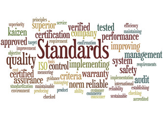 Standards, word cloud concept 8