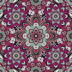 Vector seamless mandala pattern