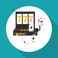 Casino design. Game and las vegas illustration