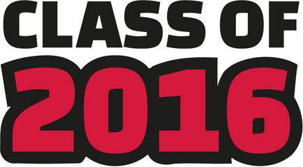 Class of 2016 in two colors