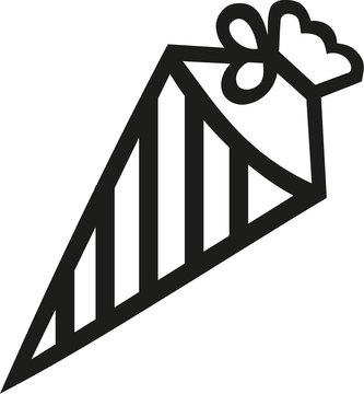 Striped school cone