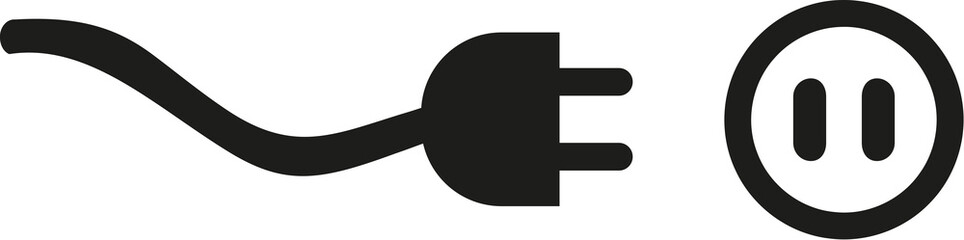 Plug with socket icon