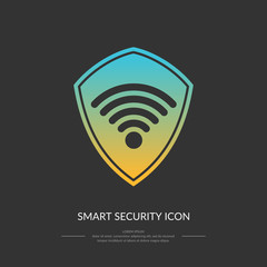 Smart protection connection the icon.