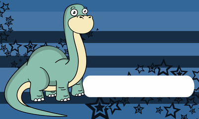 dinosaur brontosaurus expressions cartoon background in vector format 