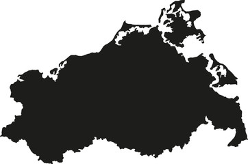 Map of Mecklenburg-Western Pomerania