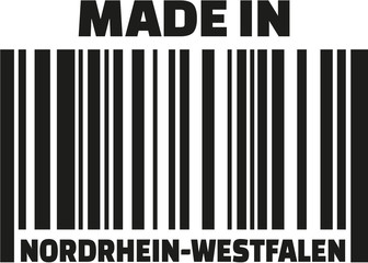 Made in North Rhine-Westphalia barcode german