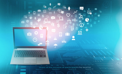 Fototapeta premium Global internet concept