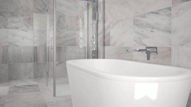 modern bath animation