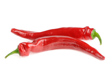 red peppers isolated