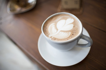 Cup Of Coffee In Coffee Shop