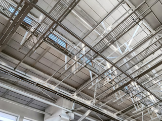 ceiling of modern storehouse