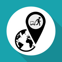 Logistic design. Shipping and Delivery conception 