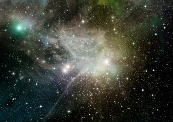 galaxy in a free space