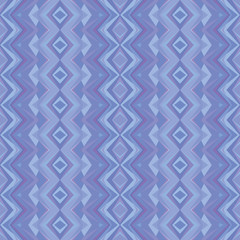 Geometric background - vector seamless pattern in blue and light violet colors. Geometric seamless pattern. Ethnic vector baclground. Textile seamless pattern. Abstract seamless background.