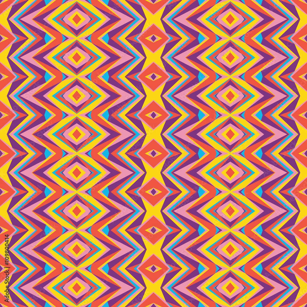 Aufkleber geometric background - vector seamless pattern. geometric seamless pattern. ethnic textile vector ba