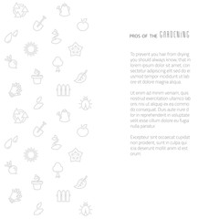 Vector gardening eco background