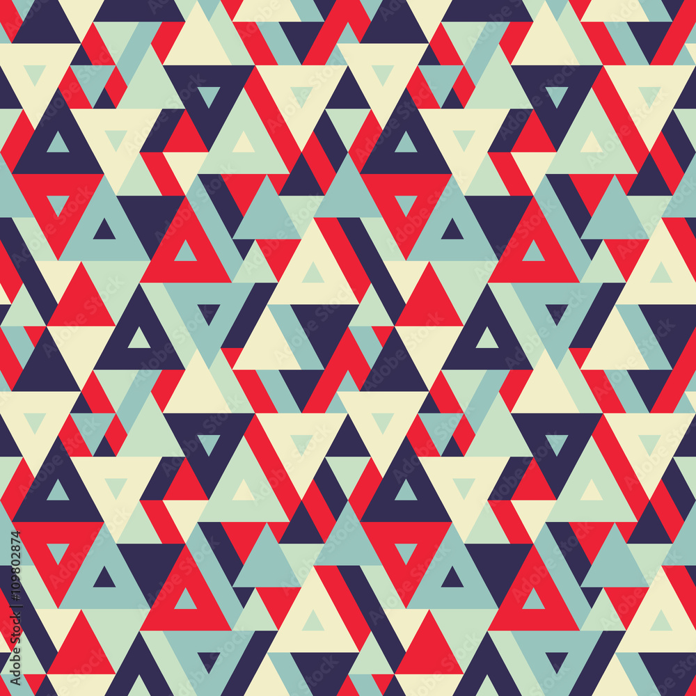 Aufkleber abstract geometric background - seamless vector pattern for presentation, booklet, website and other