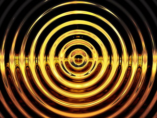 Gold Water Resonance Background