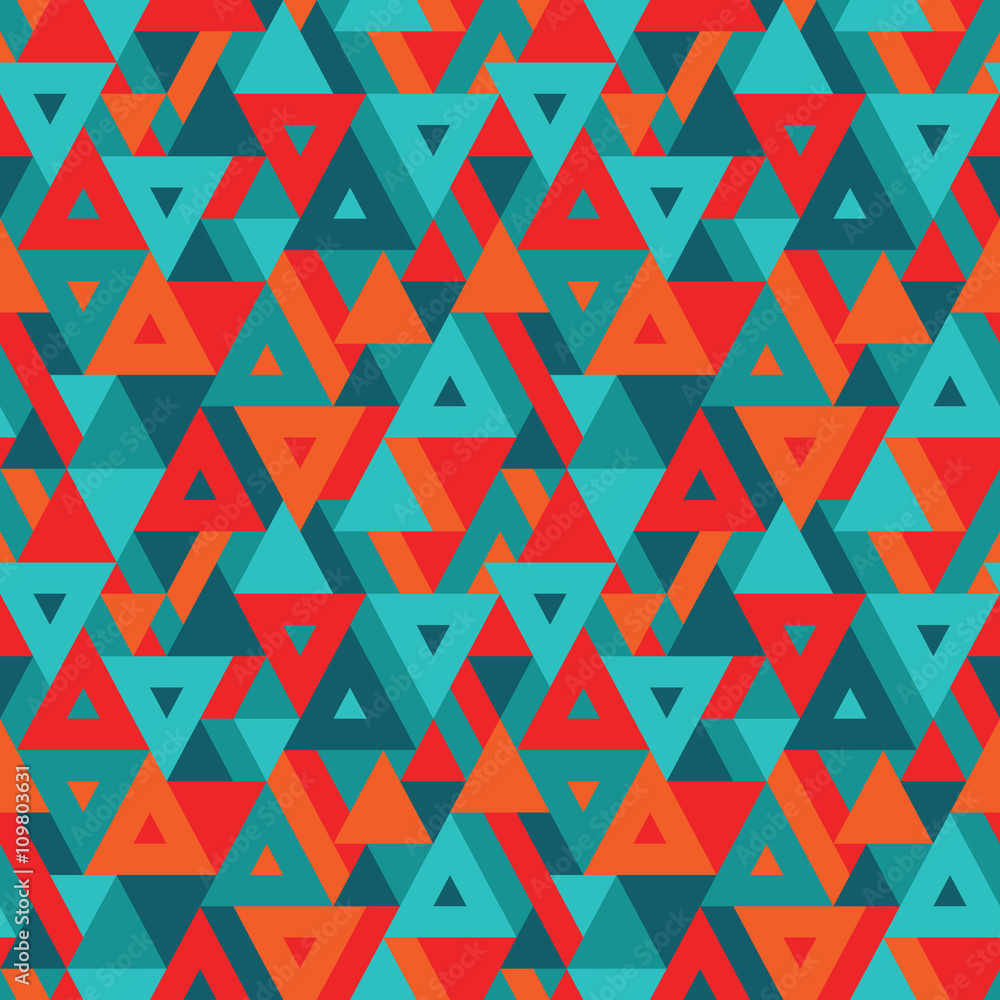 Aufkleber abstract geometric background - seamless vector pattern for presentation, booklet, website and other