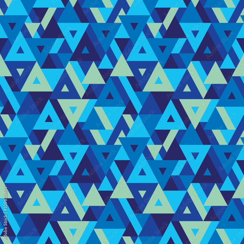Aufkleber abstract geometric background - seamless vector pattern for presentation, booklet, website and other