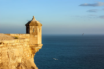 Santa Barbara Castle at sunset, Alicante