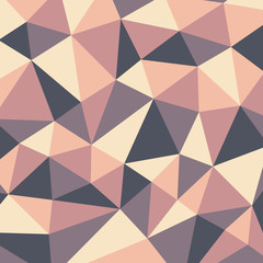 Polygonal abstract background - vector pattern in beige, pink, yellow colors.