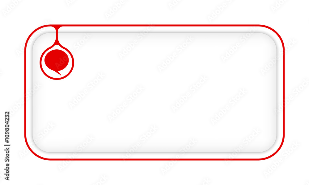 Poster vector simple box to fill your text and speech bubble