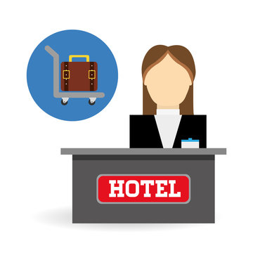 Hotel design. service icon. travel concept